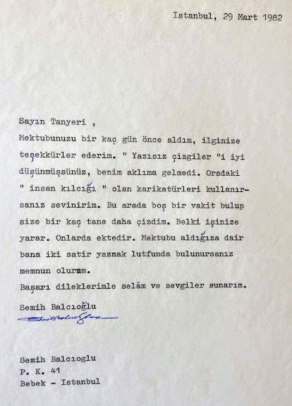 Usta Karikatürcümüz Semih Balcıoğlu’nu özlemle anarken